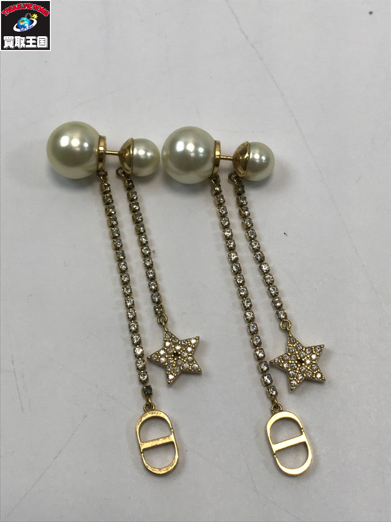 ピアス/トライバル/レジンパール/CDロゴ
