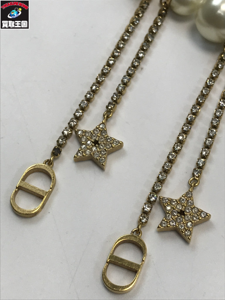 ピアス/トライバル/レジンパール/CDロゴ