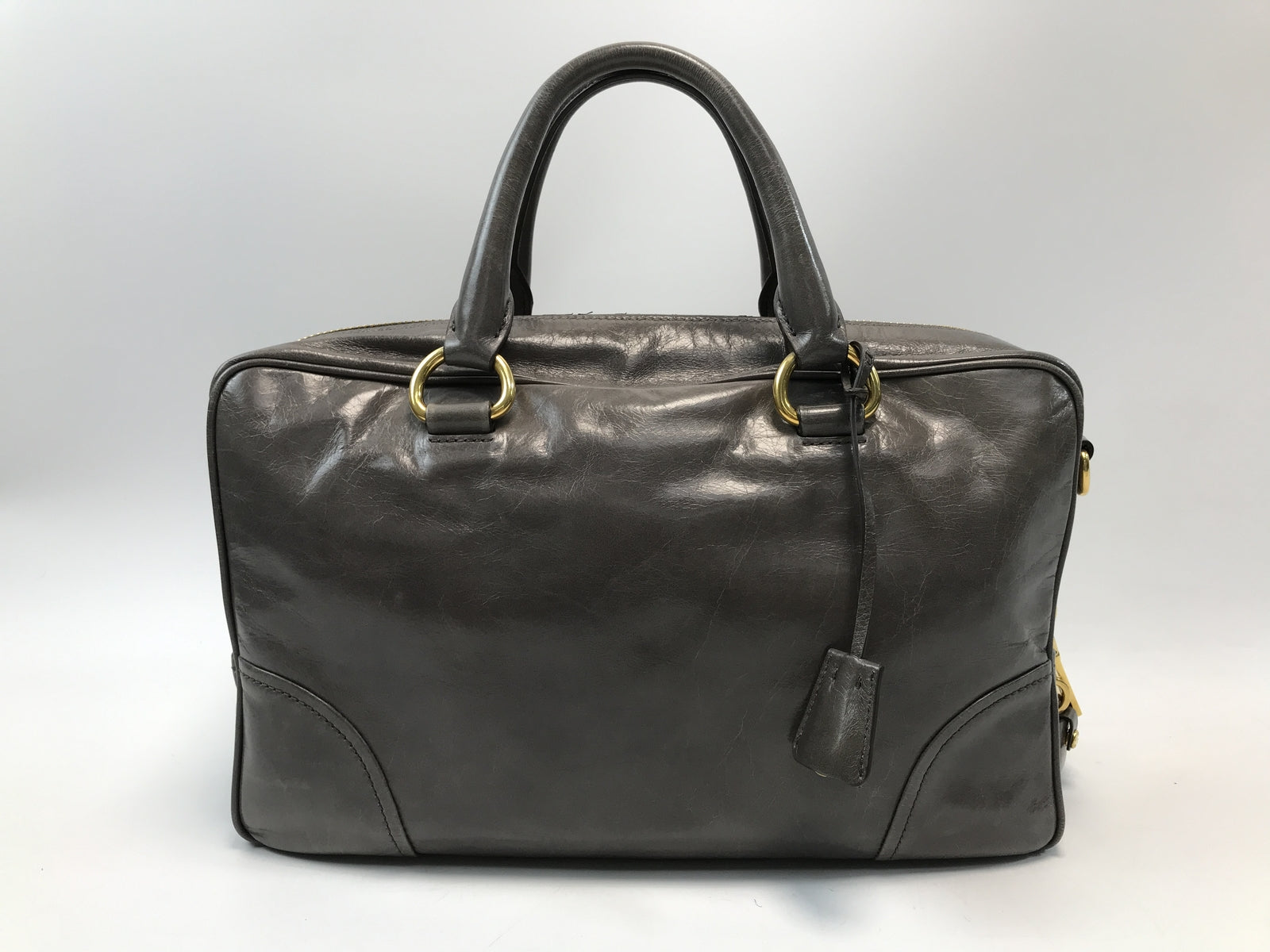 PRADA/ボストンバッグ/レザー