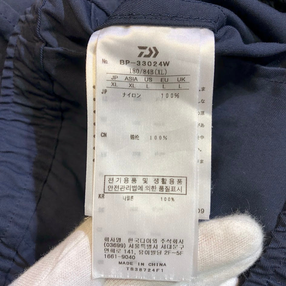 パンツ TECH EASY TROUSERS TWILL XL ネイビ－