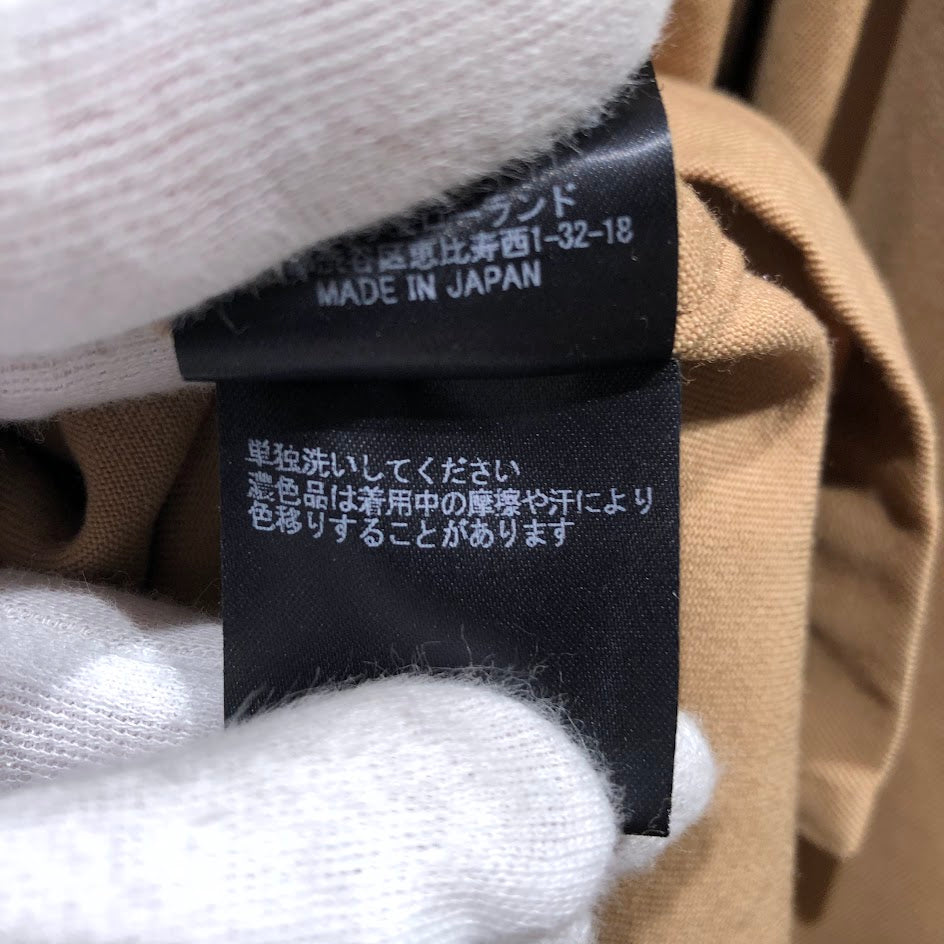 長袖シャツ 20AW ウールギャバジン ビッグシャツ S ベージュ