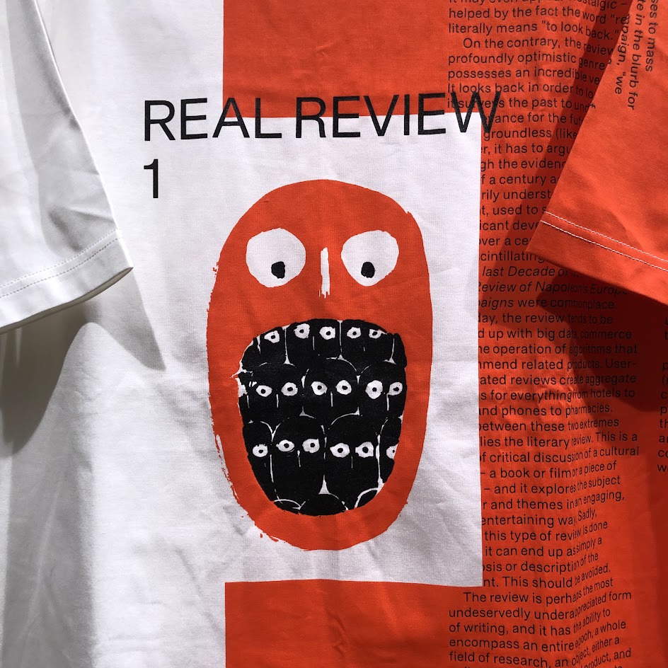半袖Ｔシャツ 20ss 綿度詰天竺Real Review プリント Tシャツ