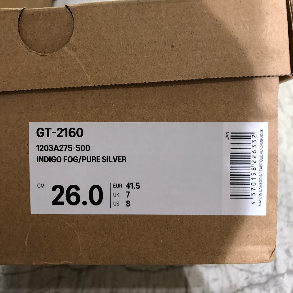 スニーカー asics GT-2160 INDIGO FOG