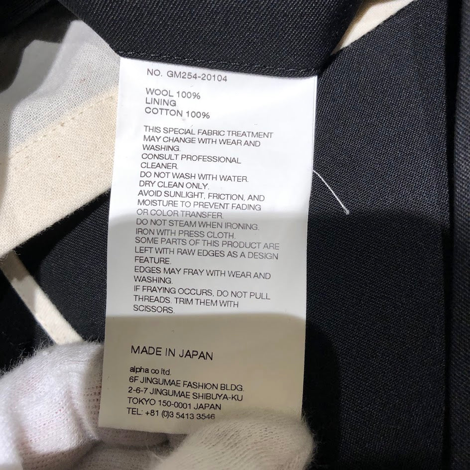 ジャケット ×CAMIEL FORTGENS ScaleOff Wool 3B Jacket