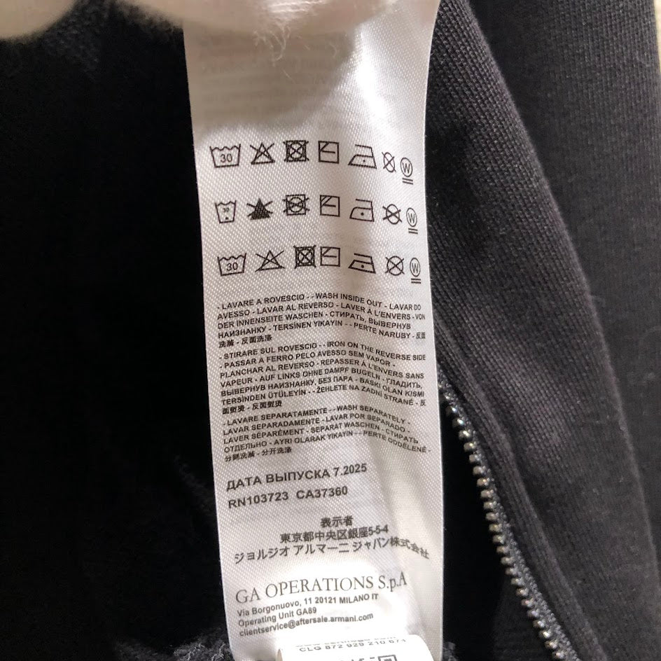パーカー AXロゴ ジップアップフーデッドスウェットシャツ