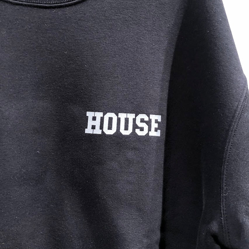 スウェット ISNESS MUSIC ”HOUSE" スウェット ブラック