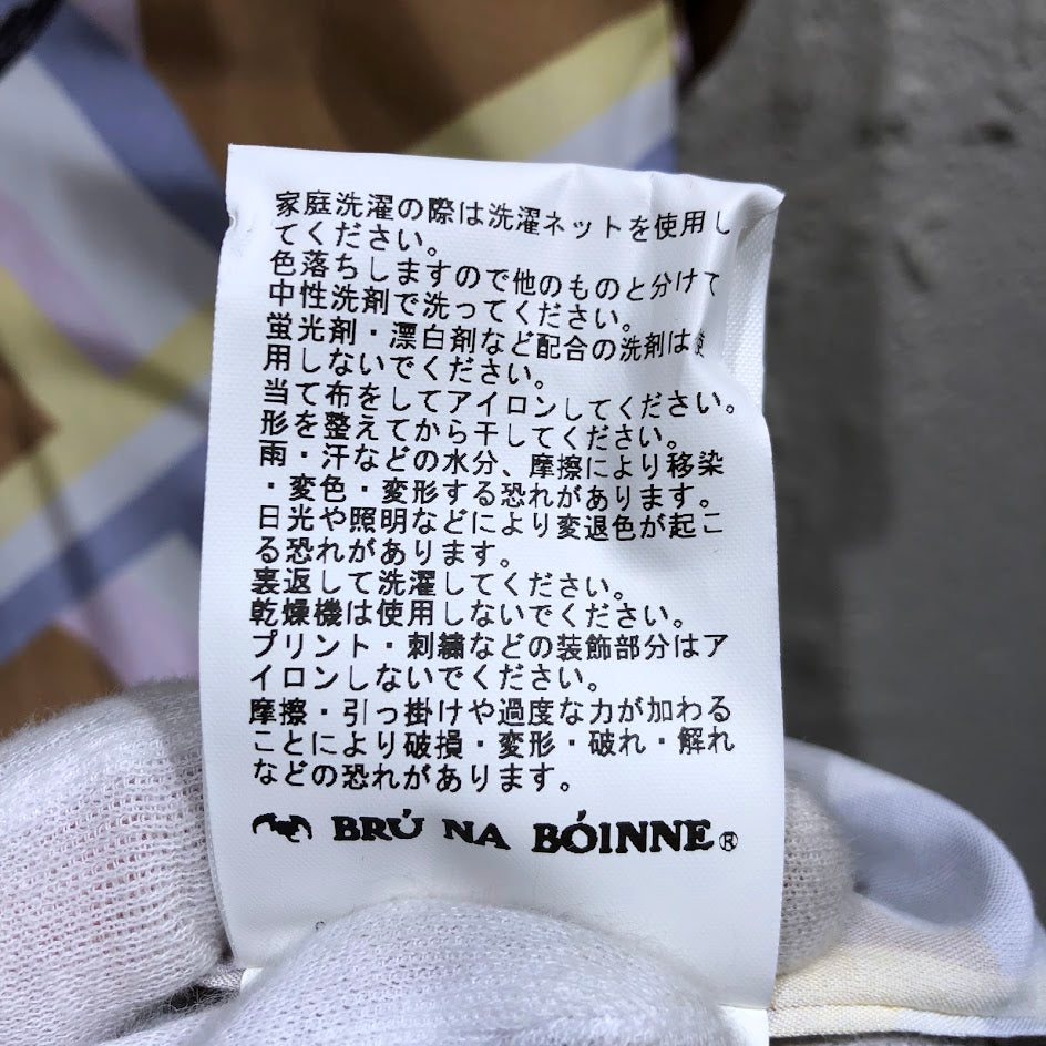 半袖シャツ スワロービーム 半袖オープンカラーシャツ ブラウン L