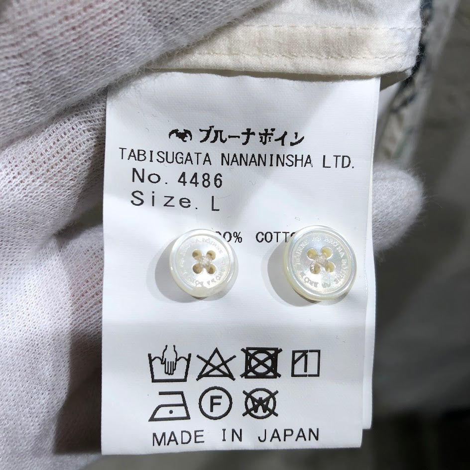 長袖シャツ コーモスシャツ ホワイト L