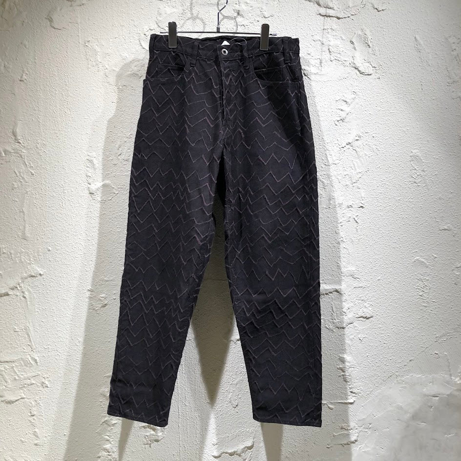 デニムパンツ アブストラクトデニムパンツ M
