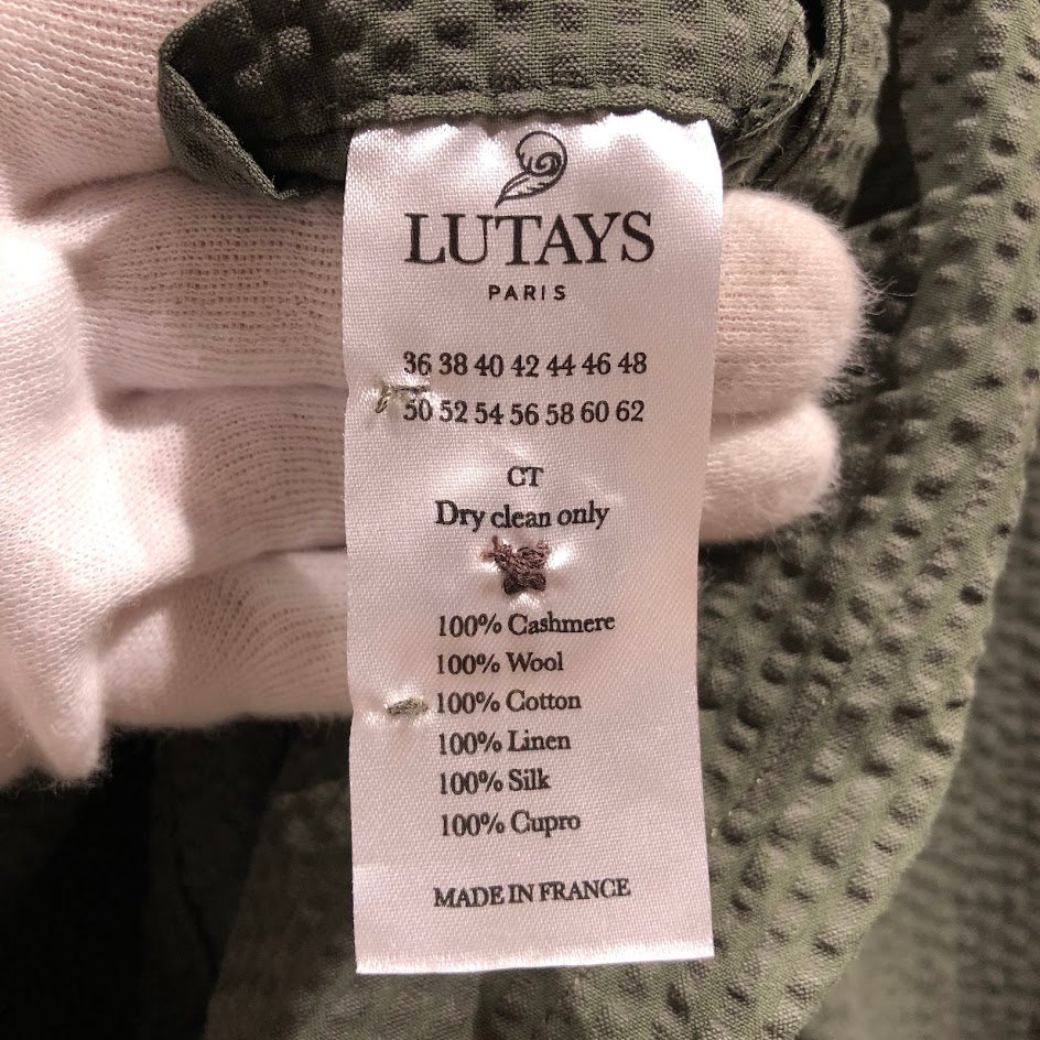 長袖シャツ LUTAYS スキッパーシャツ