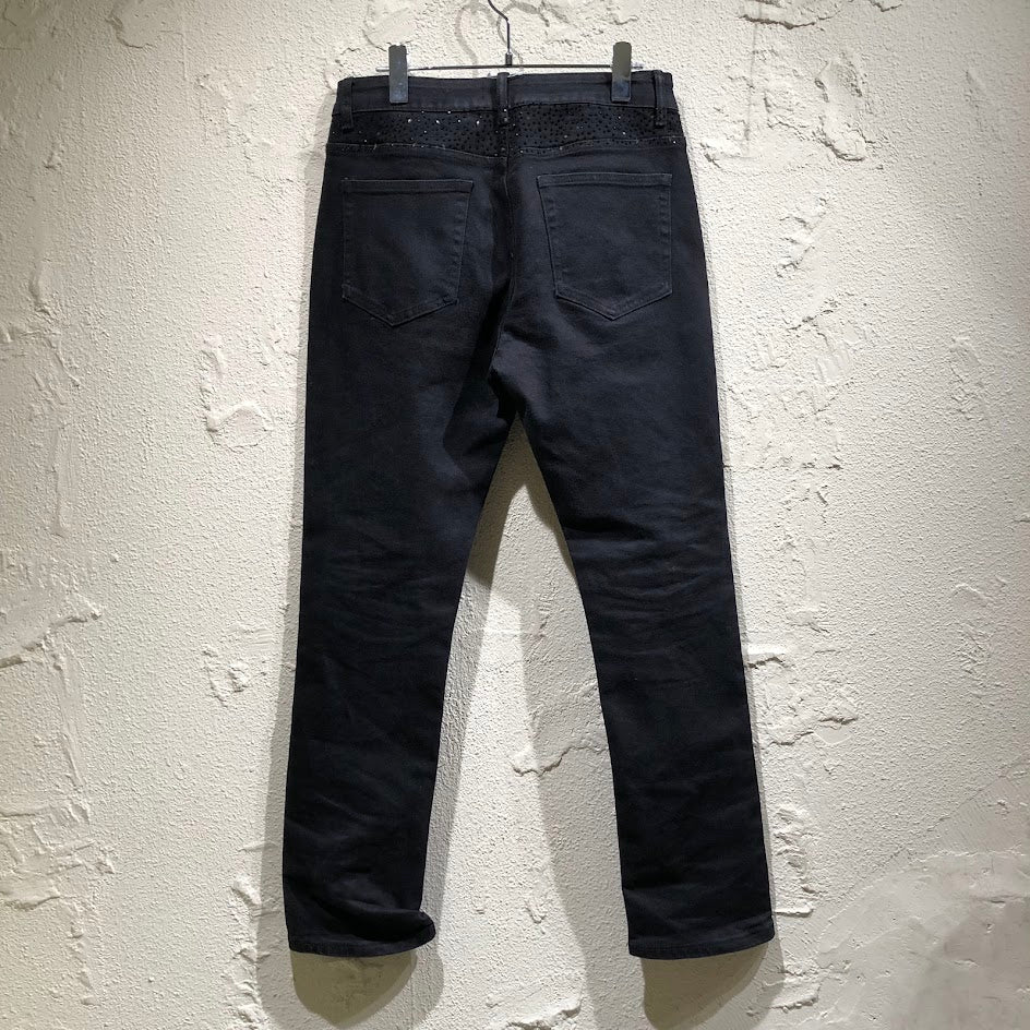 デニムパンツ HESNTLS シルバースタッズデニム