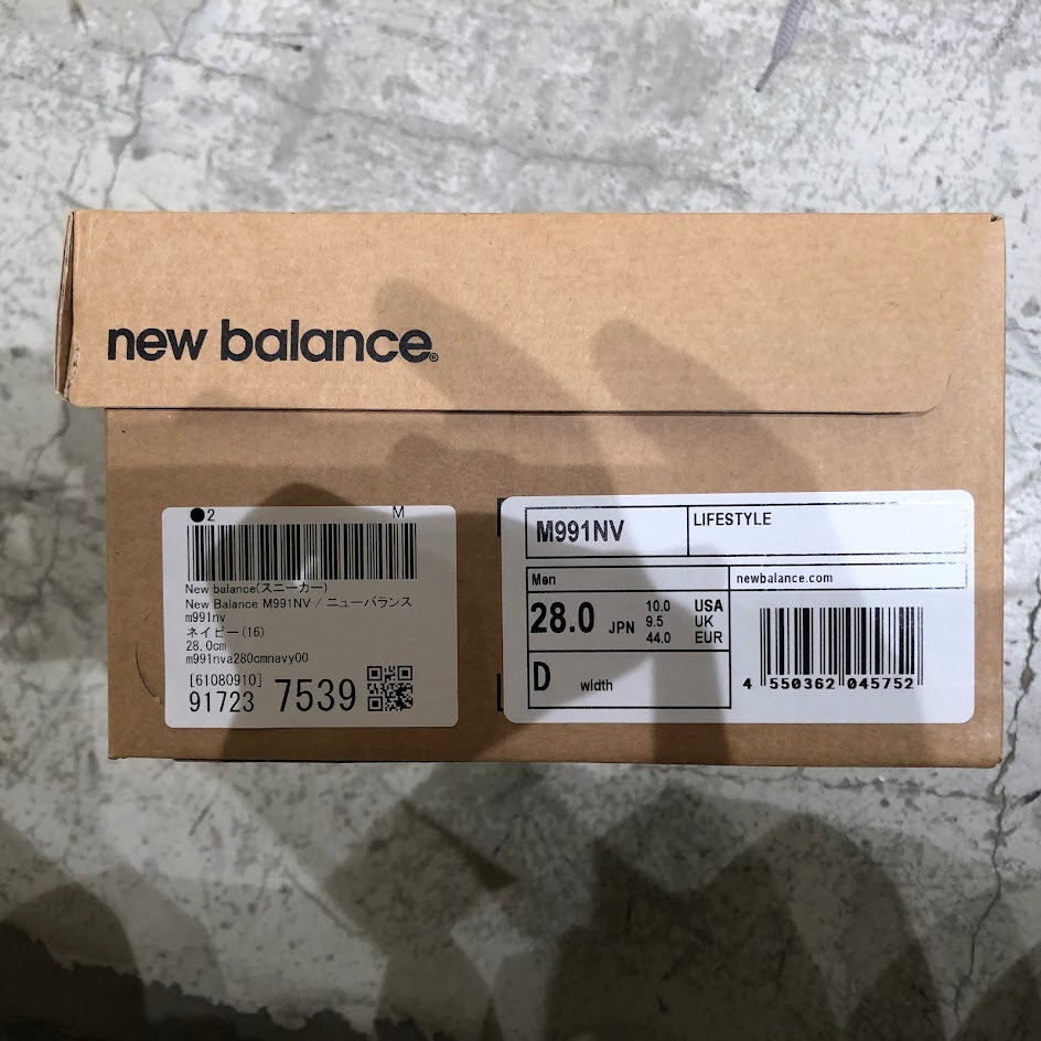 スニーカー M991NV NAVY 28.0 28 ネイビー