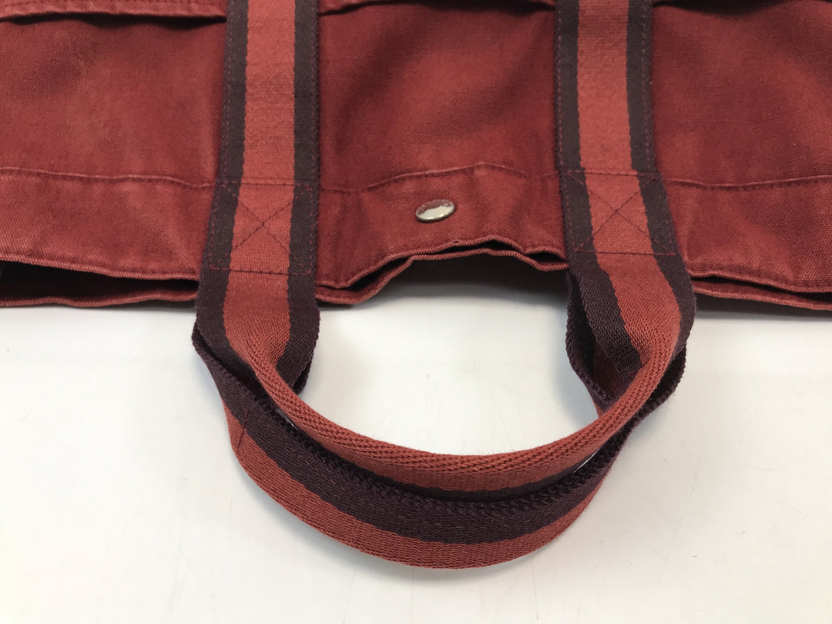 HERMES ﾌｰﾙﾄｩMM ﾄｰﾄﾊﾞｯｸﾞ ﾚｯﾄﾞ