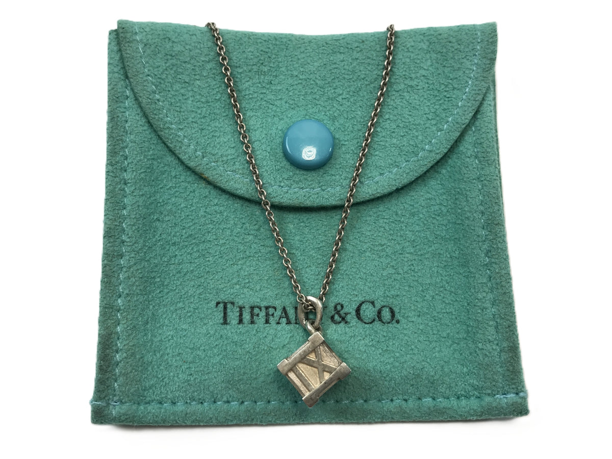 Tiffany&Co. ｱﾄﾗｽｷｭｰﾌﾞ ｼﾙﾊﾞｰﾈｯｸﾚｽ