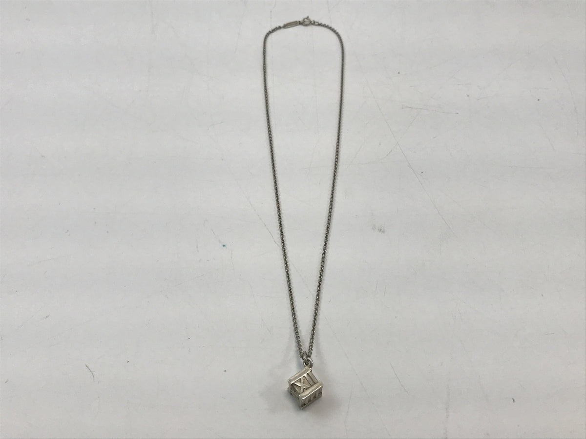 Tiffany&Co. ｱﾄﾗｽｷｭｰﾌﾞ ｼﾙﾊﾞｰﾈｯｸﾚｽ