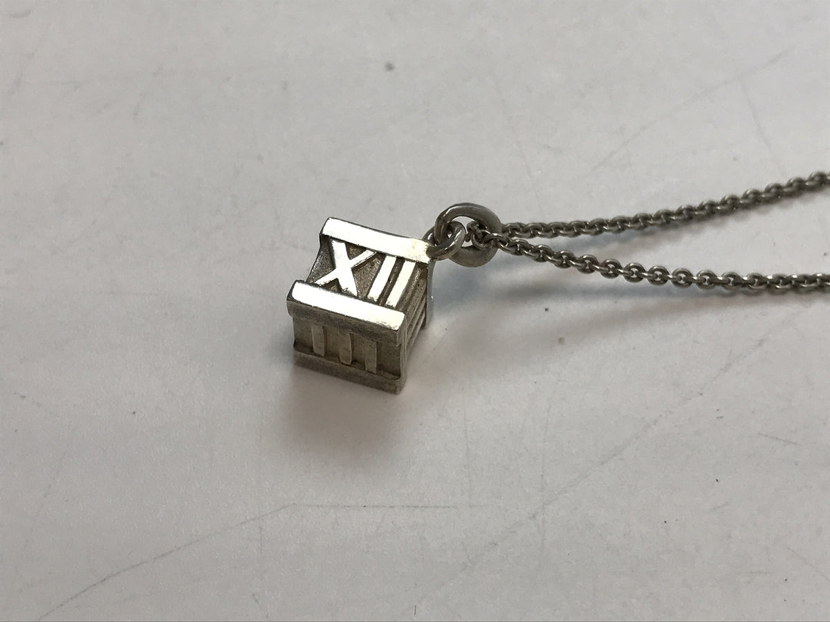 Tiffany&Co. ｱﾄﾗｽｷｭｰﾌﾞ ｼﾙﾊﾞｰﾈｯｸﾚｽ