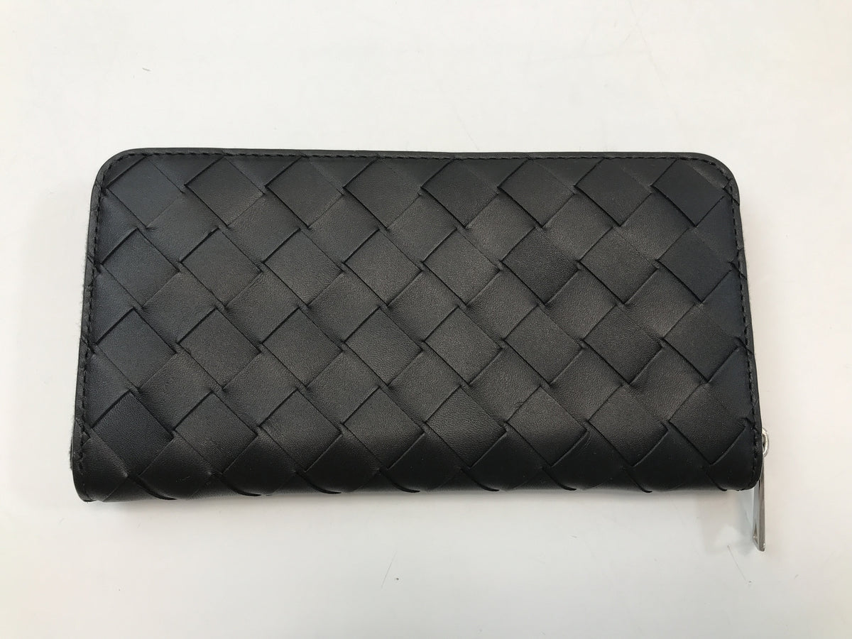 BOTTEGA VENETA ｲﾝﾄﾚﾁｬｰﾄ ｼﾞｯﾌﾟｱﾗｳﾝﾄﾞｳｫﾚｯﾄ ﾌﾞﾗｯｸ