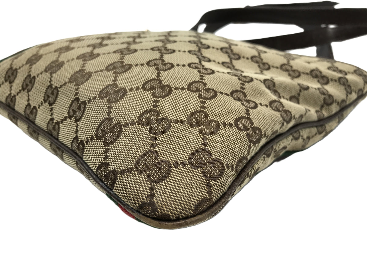 GUCCI ｼｪﾘｰﾗｲﾝ GGｷｬﾝﾊﾞｽ ｼｮﾙﾀﾞｰﾊﾞｯｸﾞ