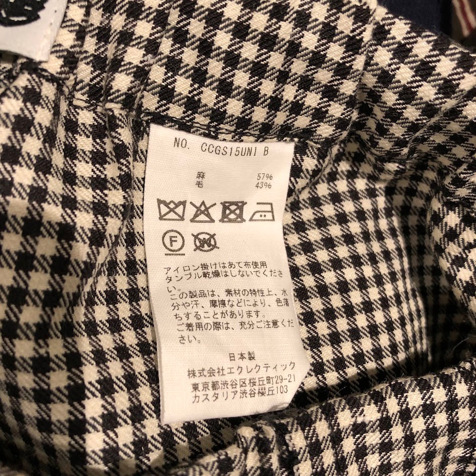 ショートパンツ CLASS 26SS LINEンWOOL CHECK SHORT PANTS