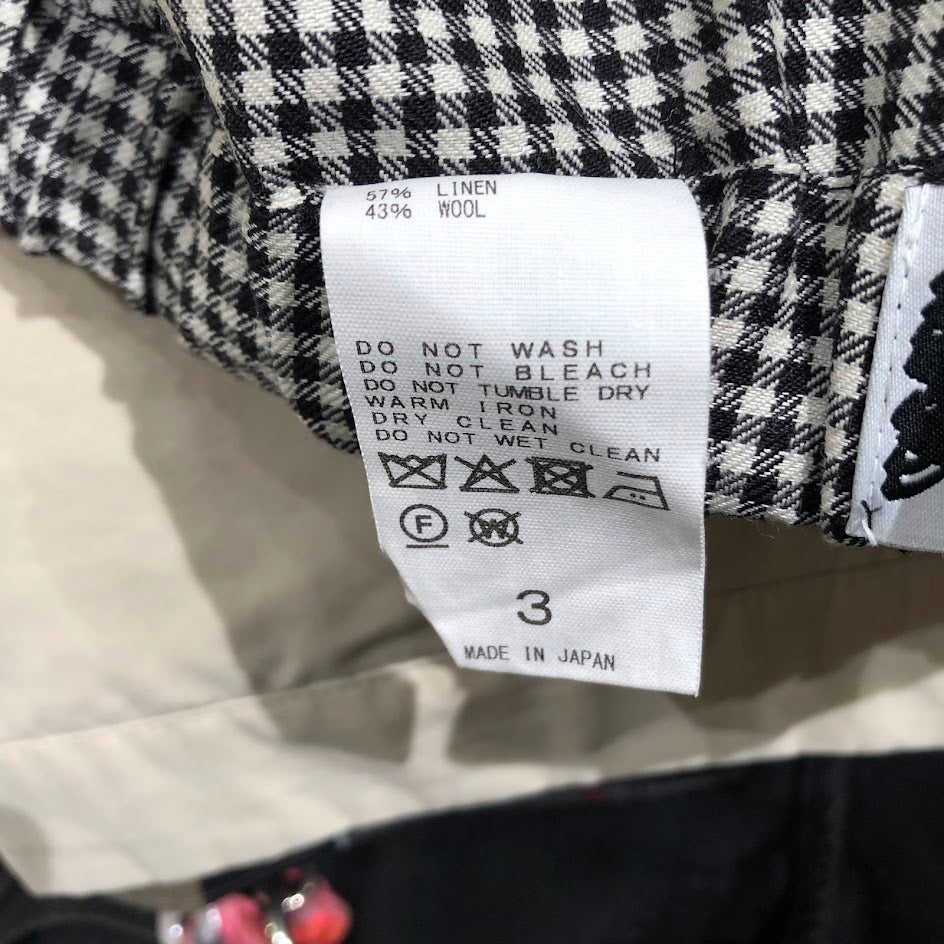 ショートパンツ CLASS 26SS LINEンWOOL CHECK SHORT PANTS