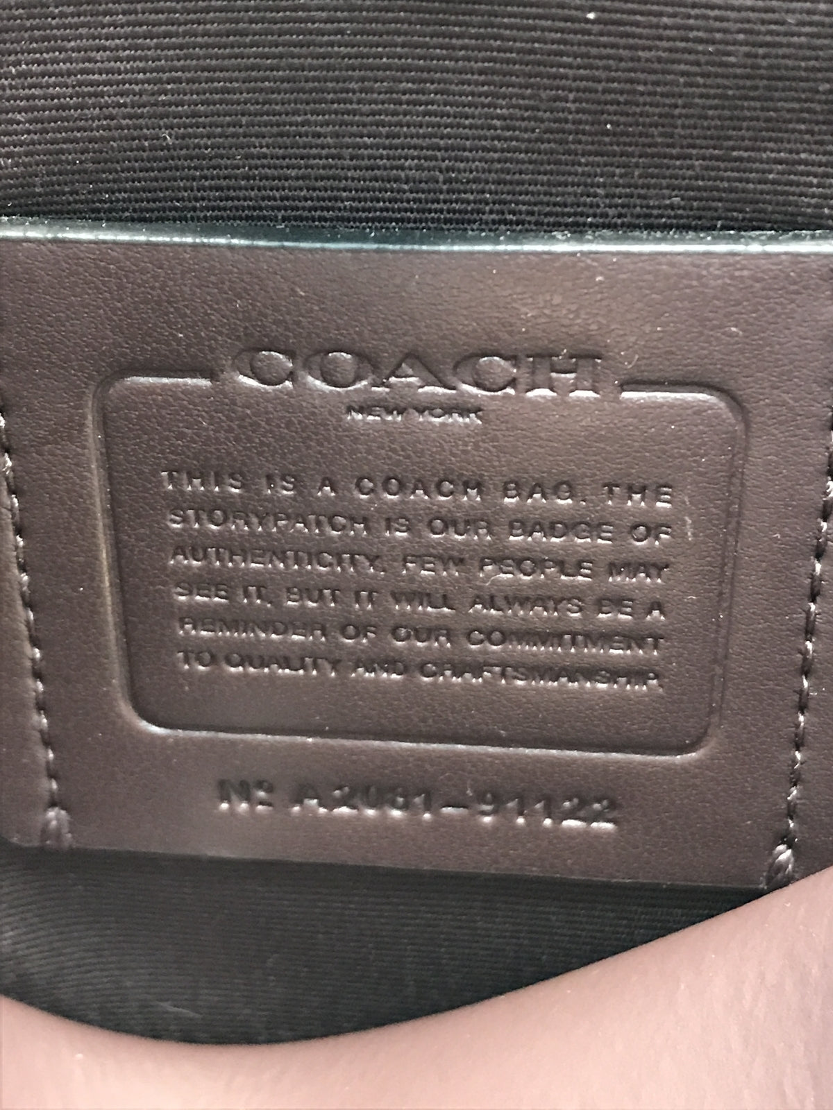 COACH　91122　匂い有　ショルダーバッグ