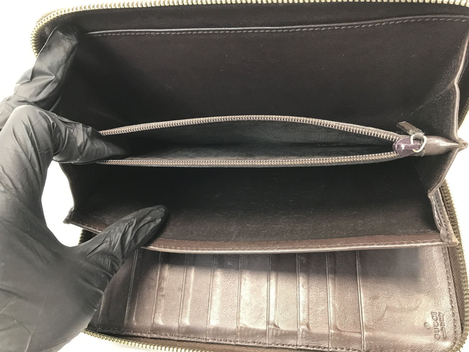 GUCCI/GG柄ラウンドファスナー/233193/2778 233193