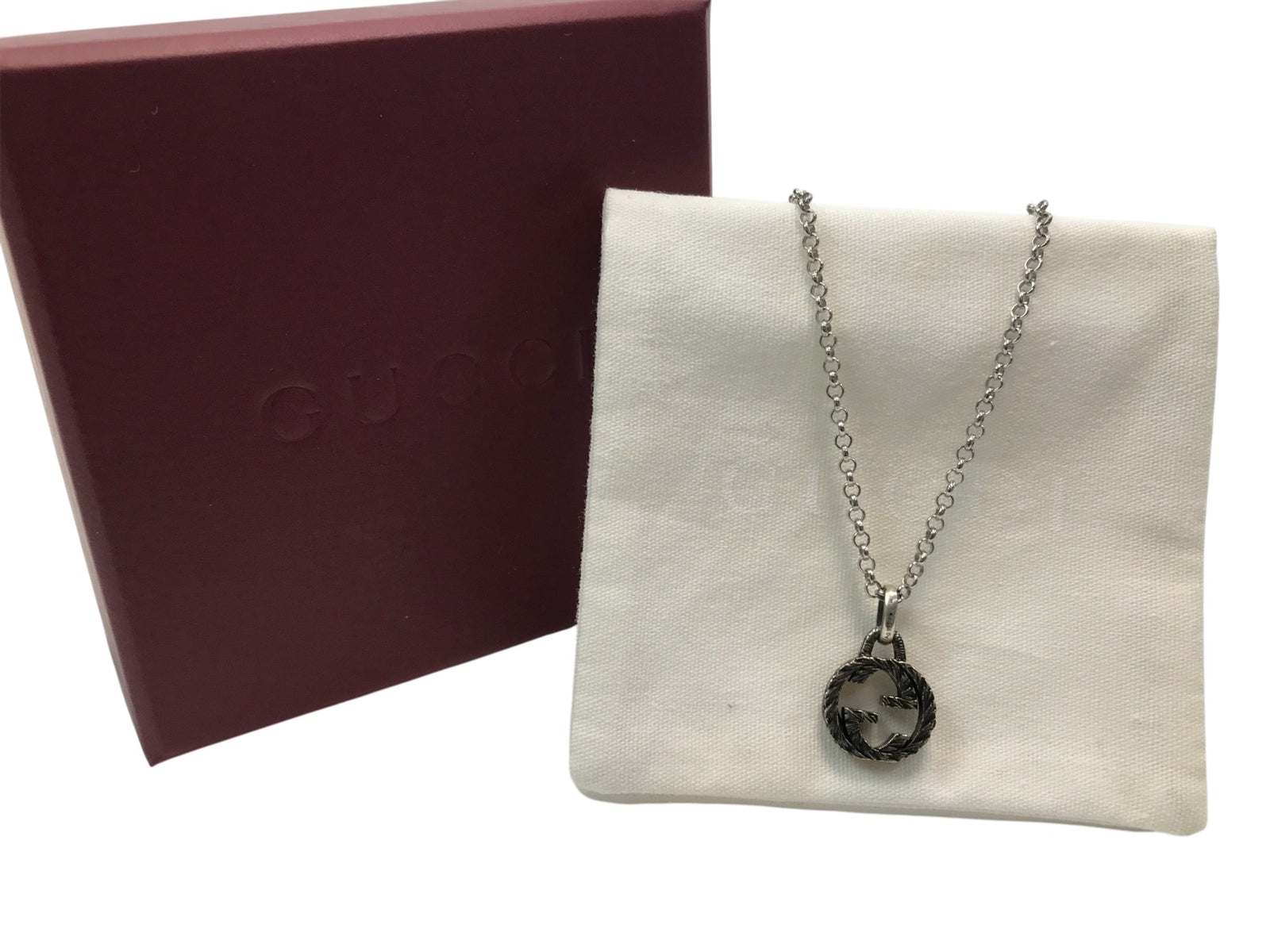 GUCCI/インターロッキングG/ネックレス/925
