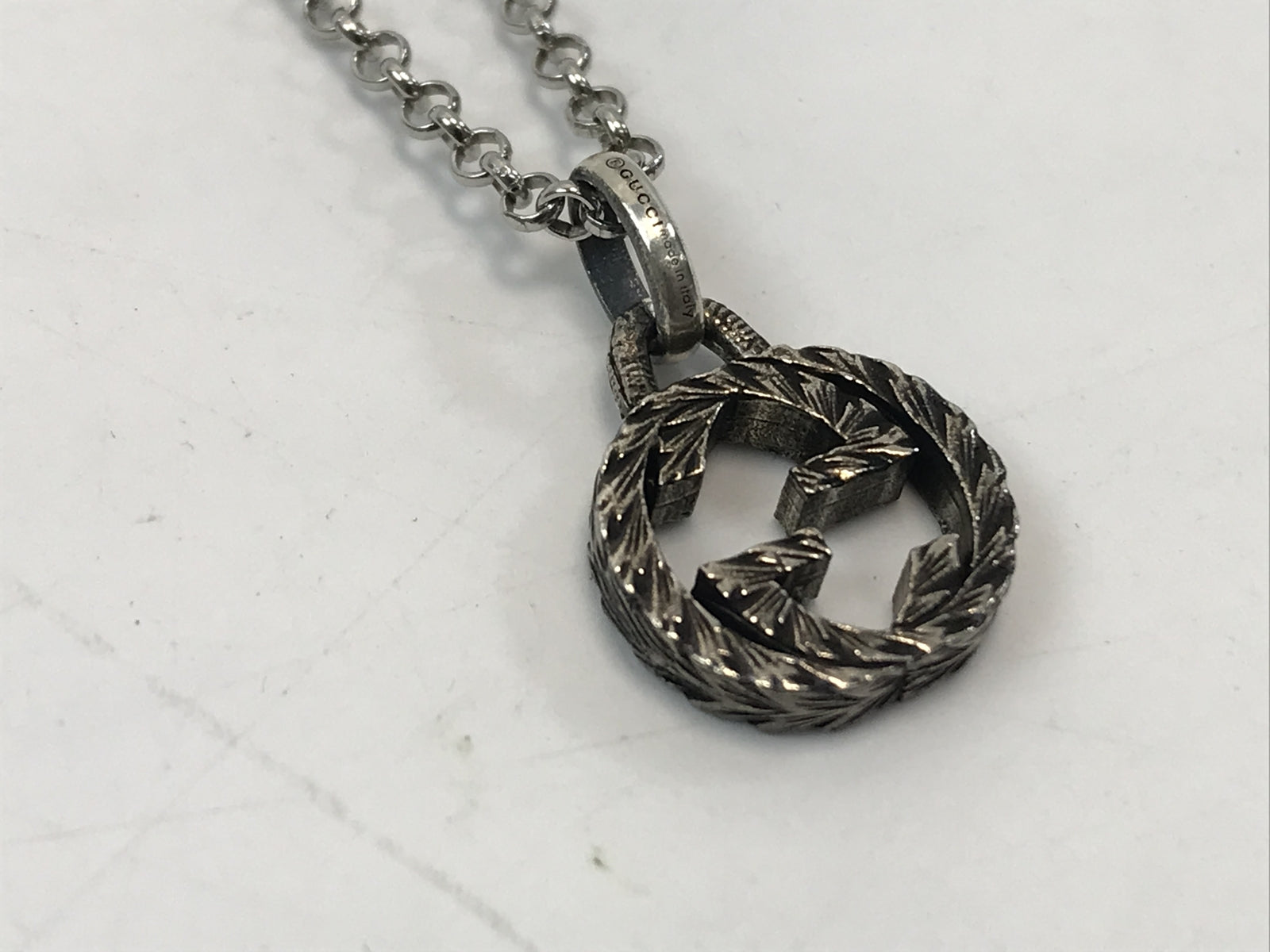 GUCCI/インターロッキングG/ネックレス/925