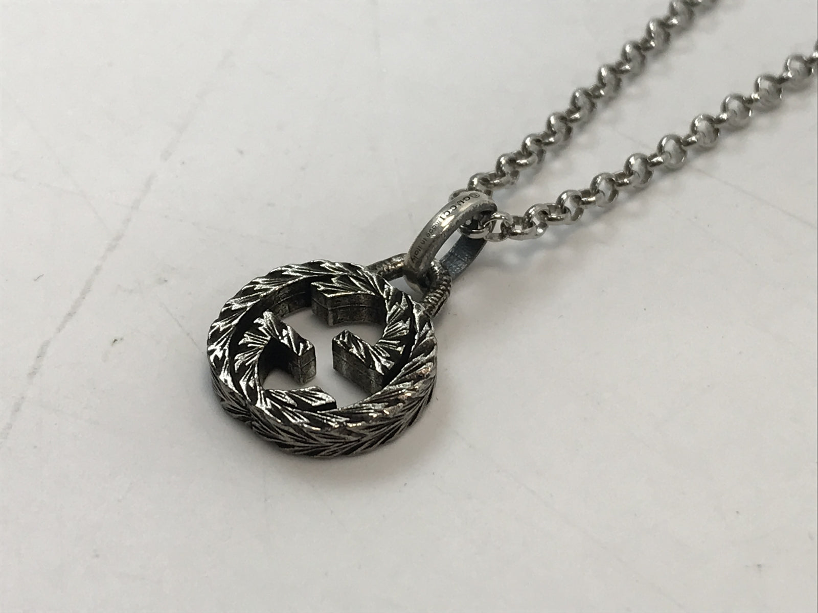 GUCCI/インターロッキングG/ネックレス/925
