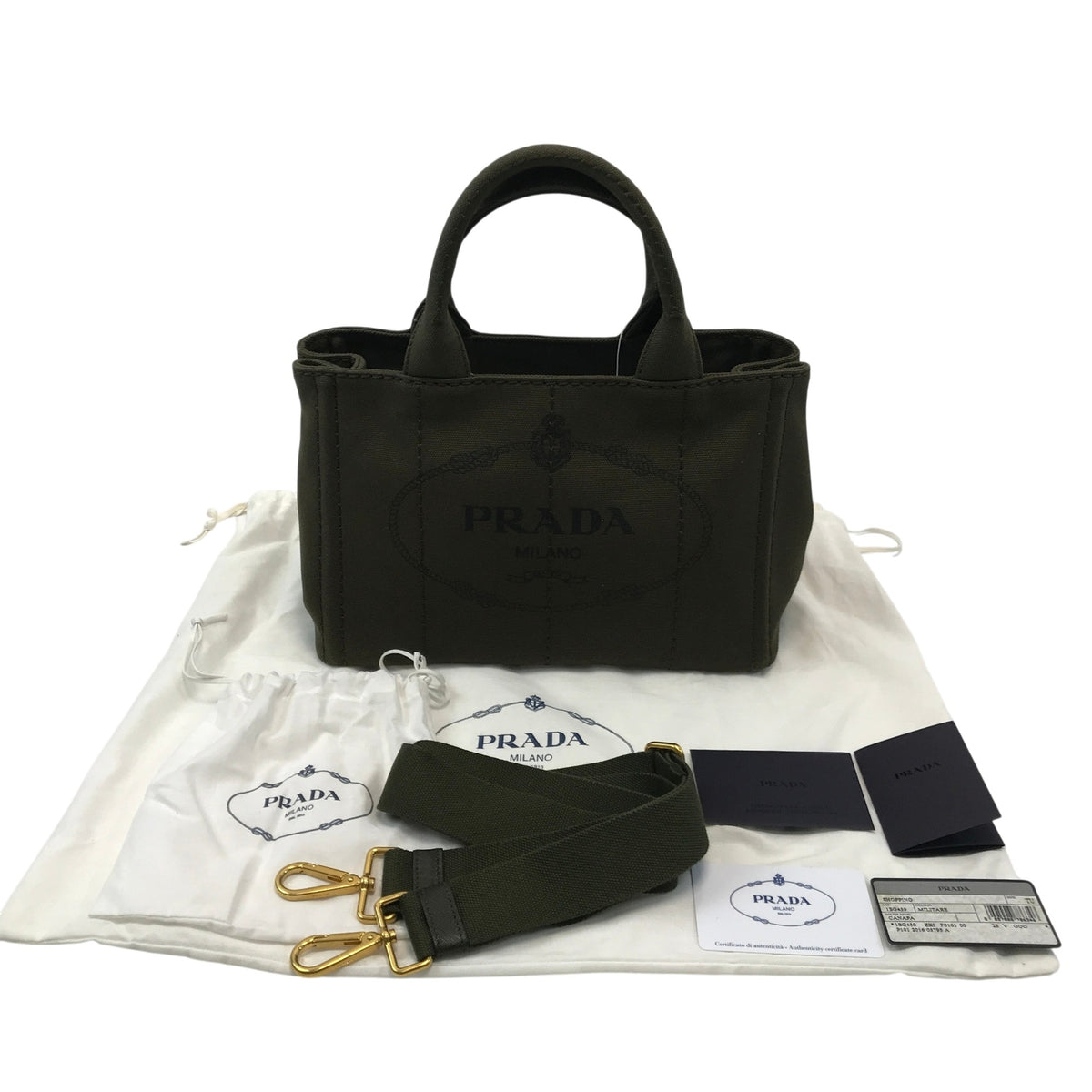 PRADA カナパトート カーキ 1BG439