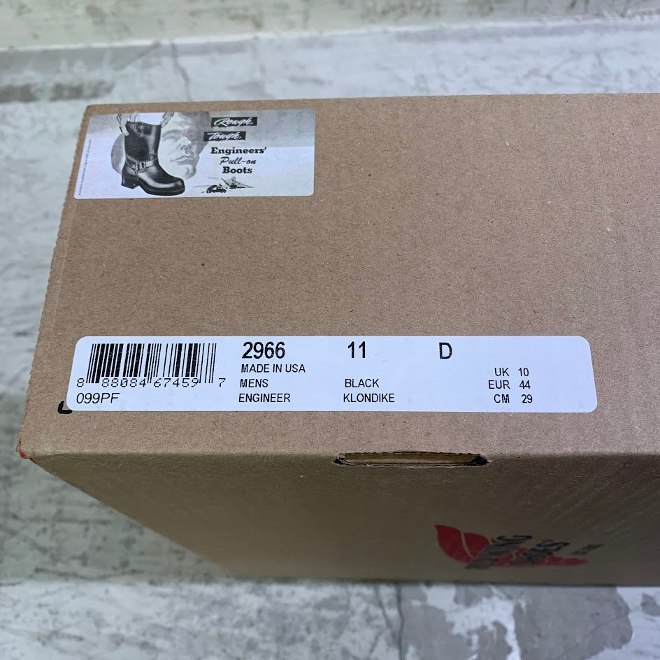 ブーツ 2966 USA製 茶芯 11-inch Engineer Stovepipe