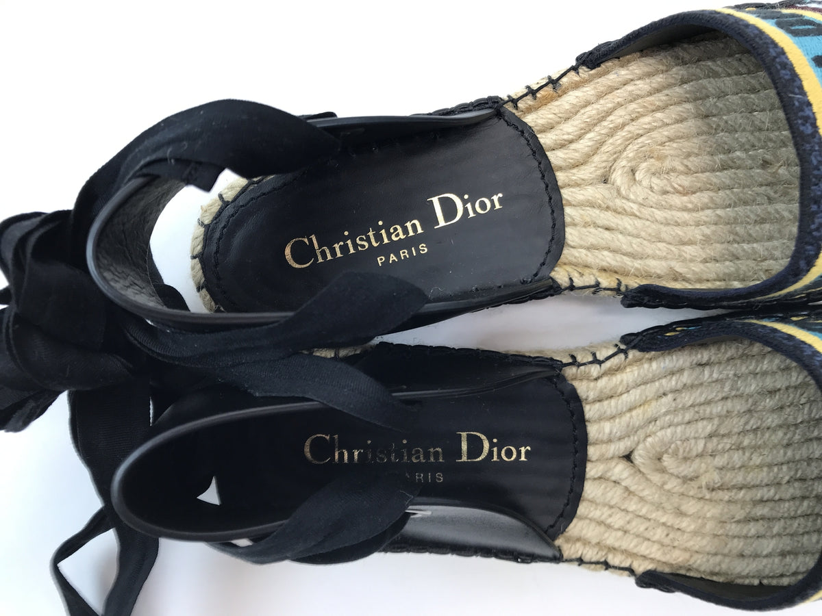 Chiristian Dior　グランヴィル サンダル エスパドリーユ 35