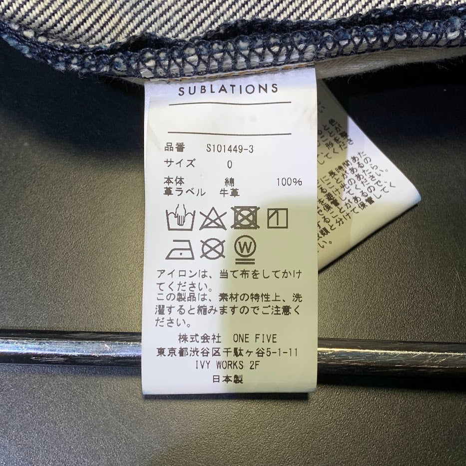 デニムパンツ SUBLATIONS 2TUCK WIDE DENIM PANTS 0