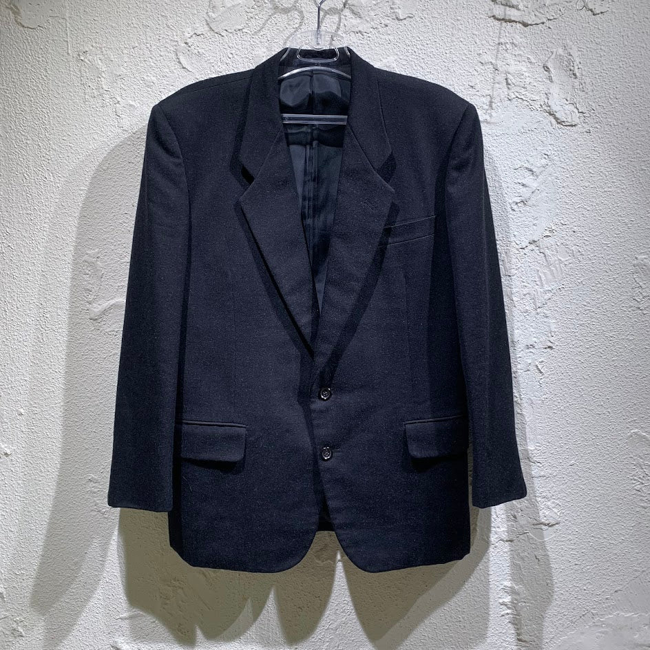 テーラードジャケット HOMME 80s デカオム 本人期 テーラードジャケット M ブラック