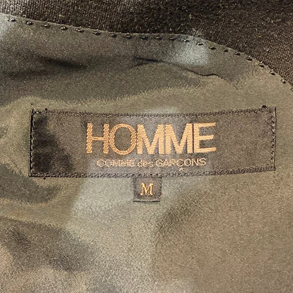 テーラードジャケット HOMME 80s デカオム 本人期 テーラードジャケット M ブラック