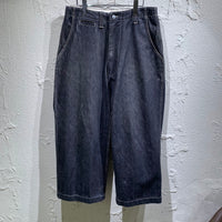 デニムパンツ ワイドデニムパンツ CORE FIELD JEAN UK製 30 30 ブラック
