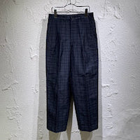 パンツ HOMME 89SS 80s 本人期 チェックスラックス S グレー