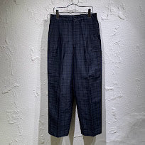 パンツ HOMME 89SS 80s 本人期 チェックスラックス S グレー