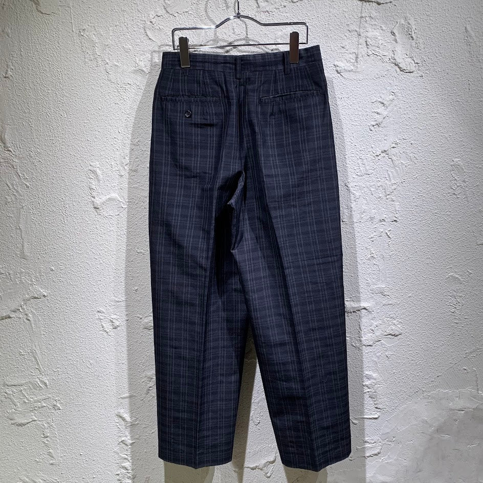 パンツ HOMME 89SS 80s 本人期 チェックスラックス S グレー