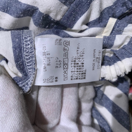 パンツ Urig ストライプ コットンパンツ 1 サックス