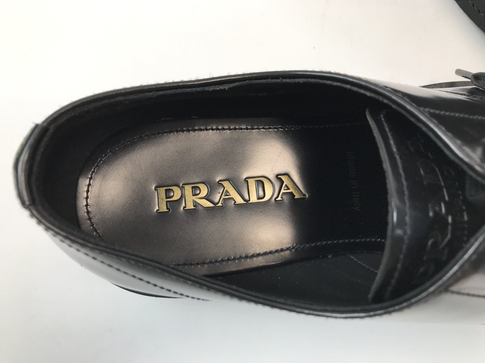 PRADA/2EB198/レースアップシューズ/7/黒