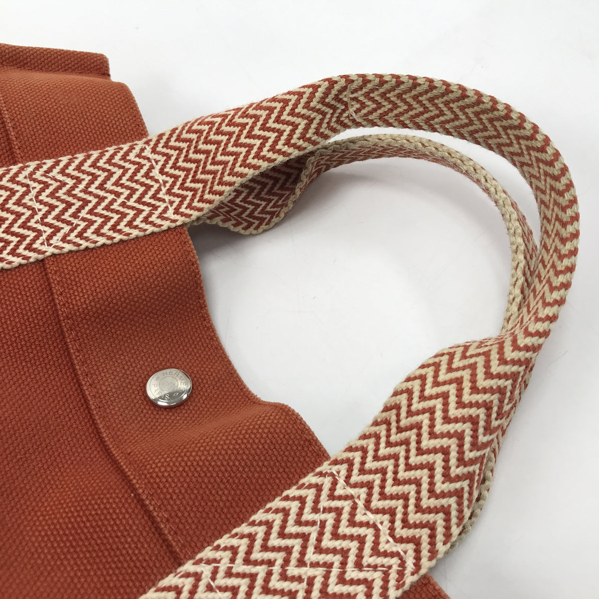 HERMES ｶﾝﾇPM ﾄｰﾄﾊﾞｯｸﾞ ｵﾚﾝｼﾞ ﾎﾟｰﾁ付属