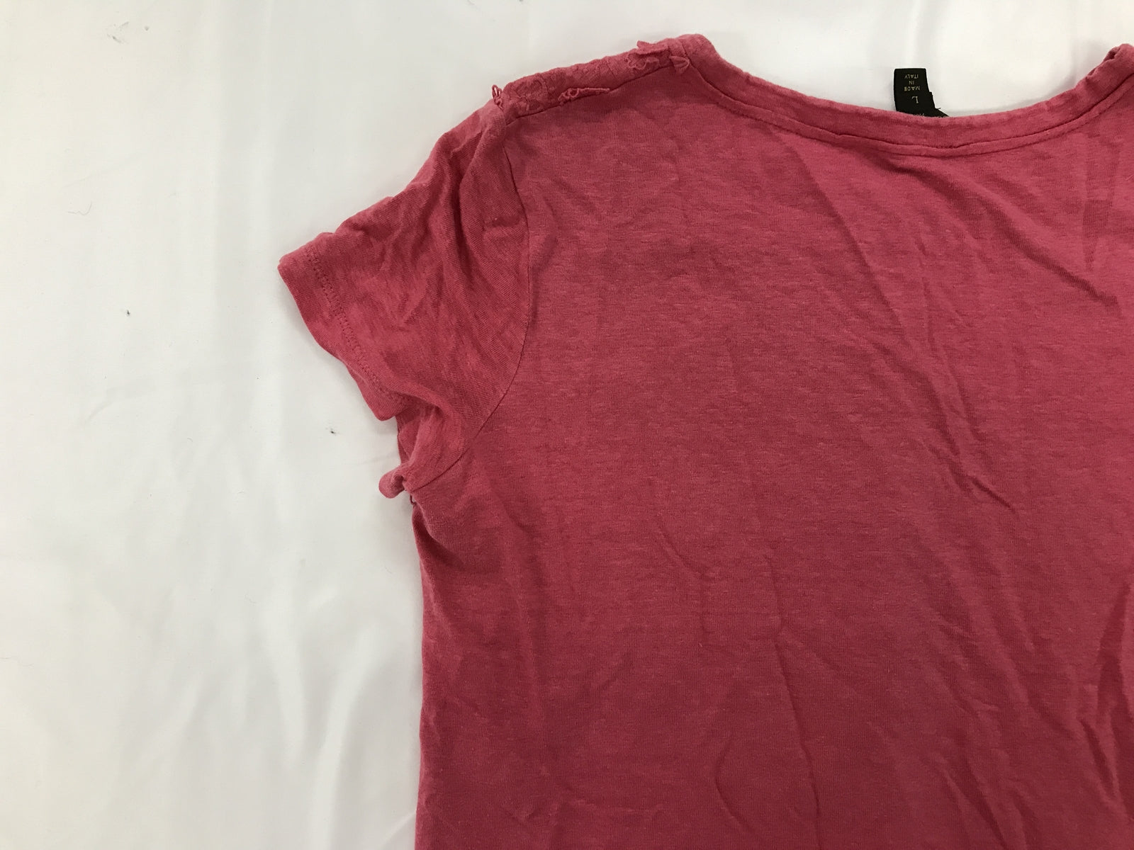 13SS　モノグラムレース　リネン　ピンク L