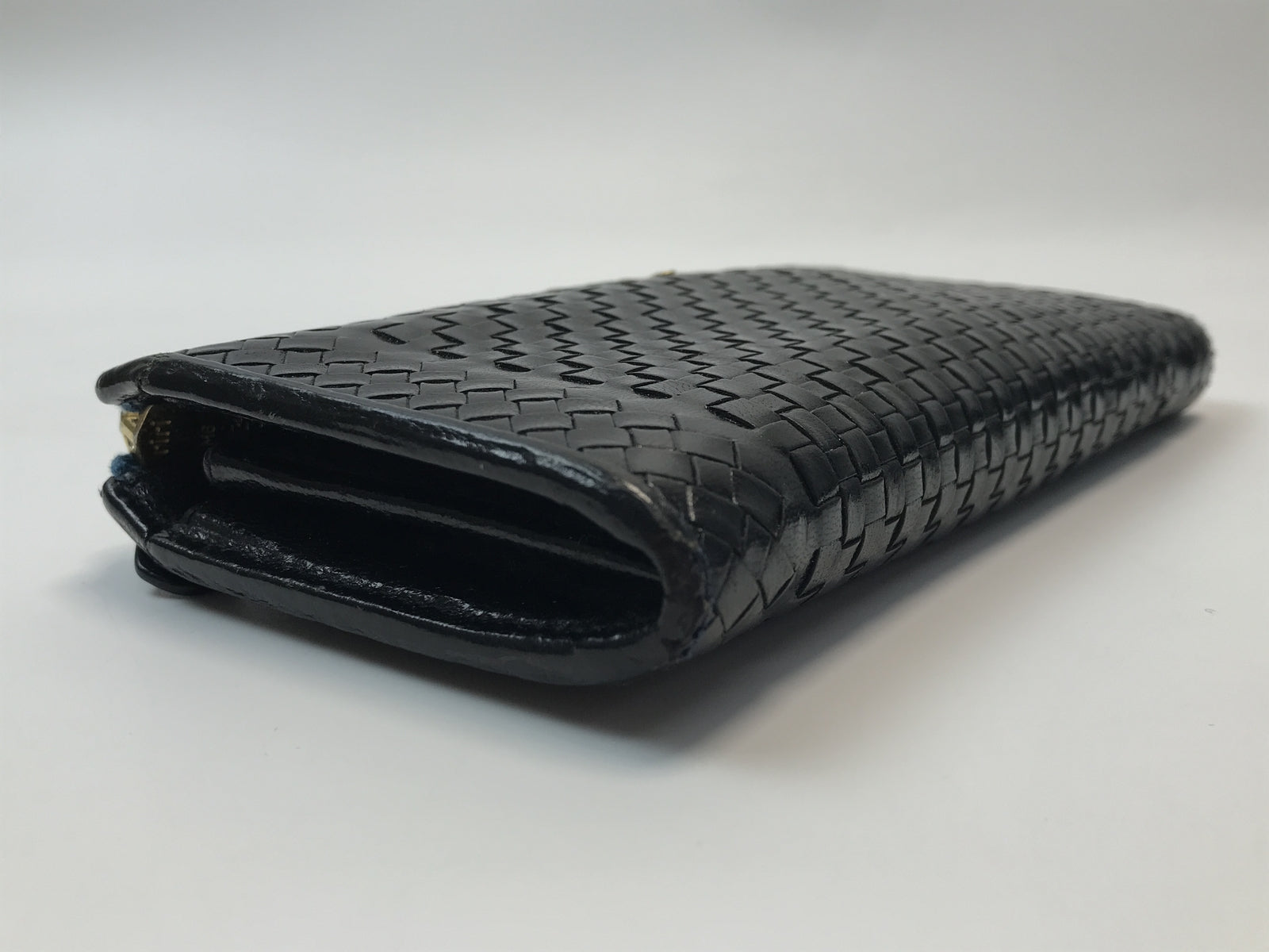 PRADA 編み込みレザー L字ファスナー 長財布 1M1183