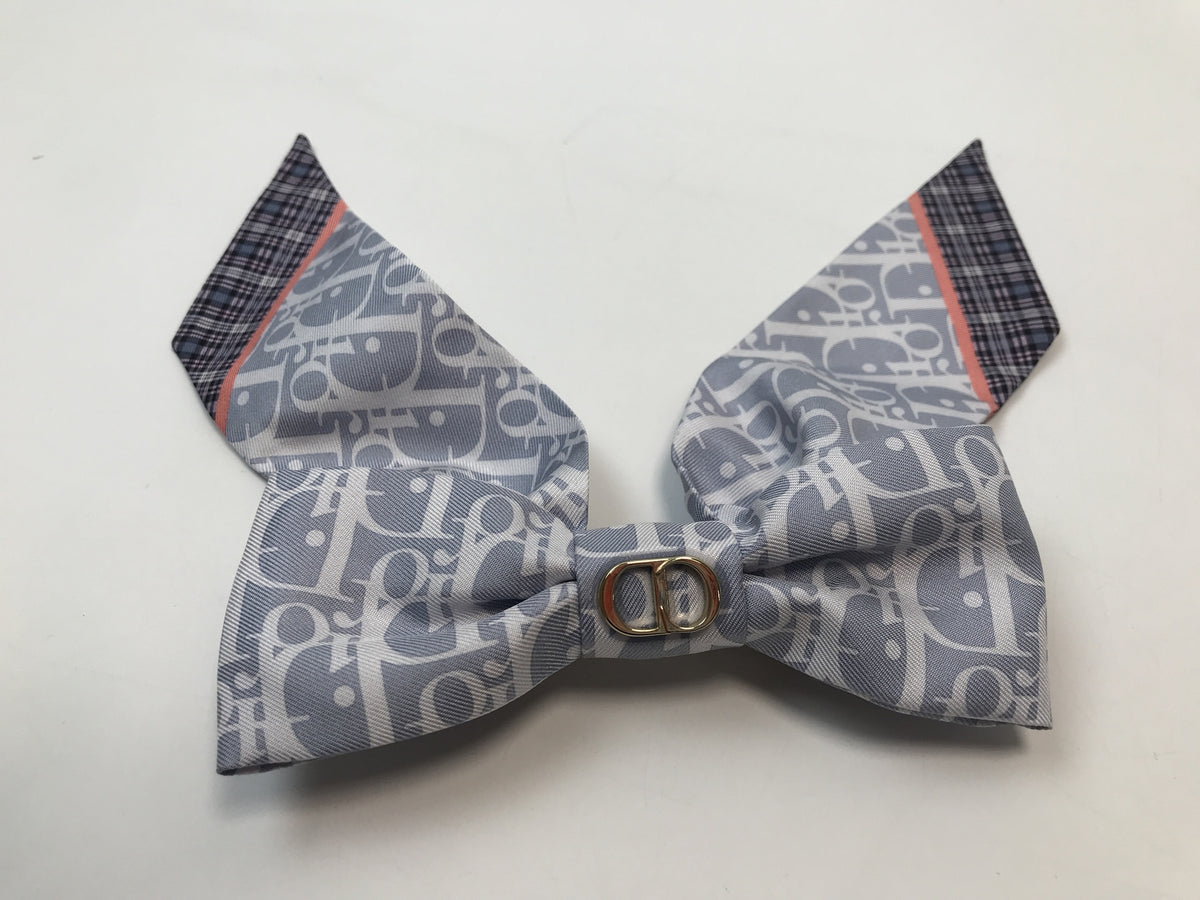 Dior Infini Tartan リボンバレッタ