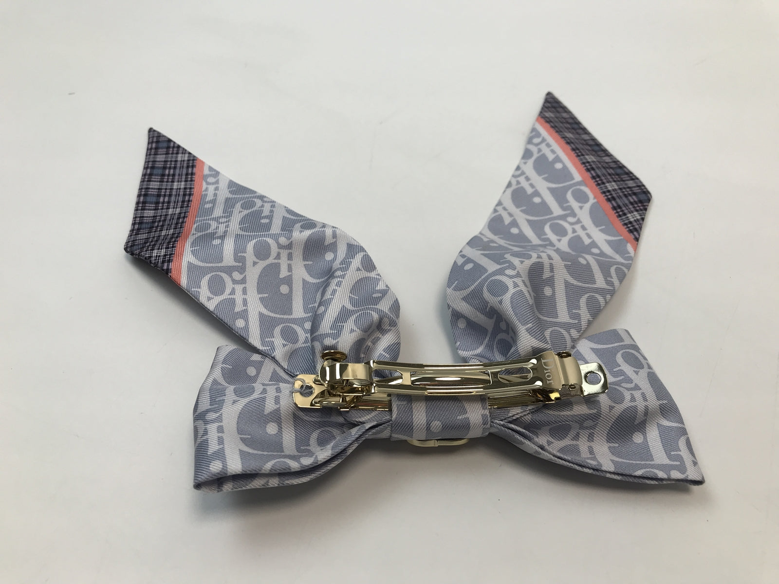 Dior Infini Tartan リボンバレッタ
