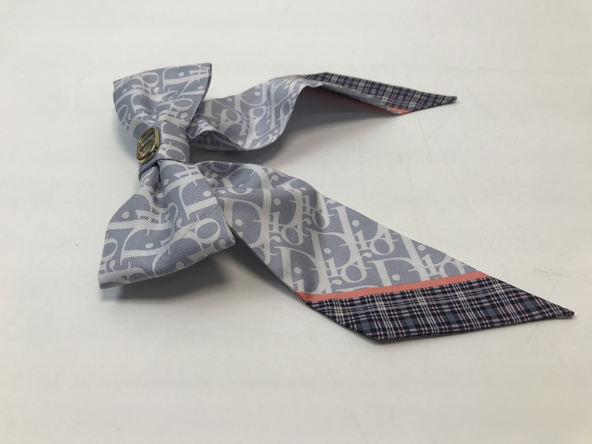 Dior Infini Tartan リボンバレッタ