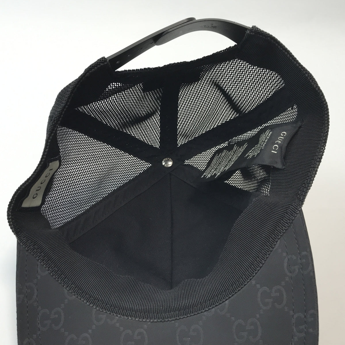 GUCCI GGﾅｲﾛﾝﾍﾞｰｽﾎﾞｰﾙｷｬｯﾌﾟ BLK