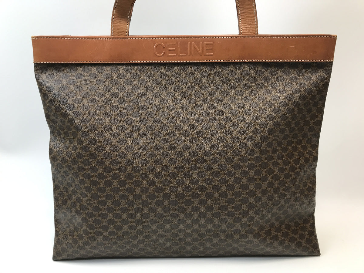 CELINE マカダム　トートバッグ