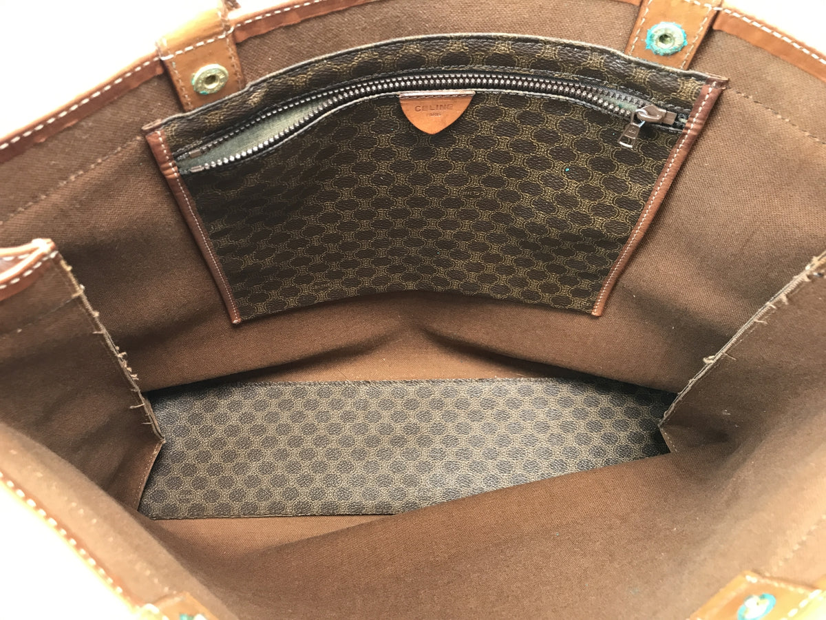 CELINE マカダム　トートバッグ
